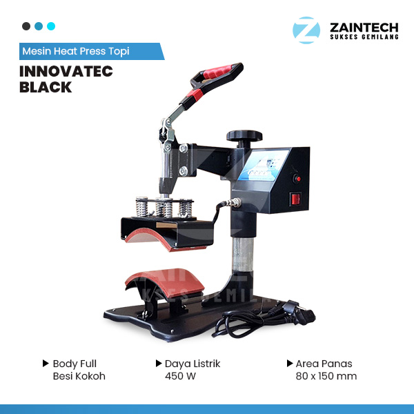 Mesin Heat Press Topi INNOVATEC Black